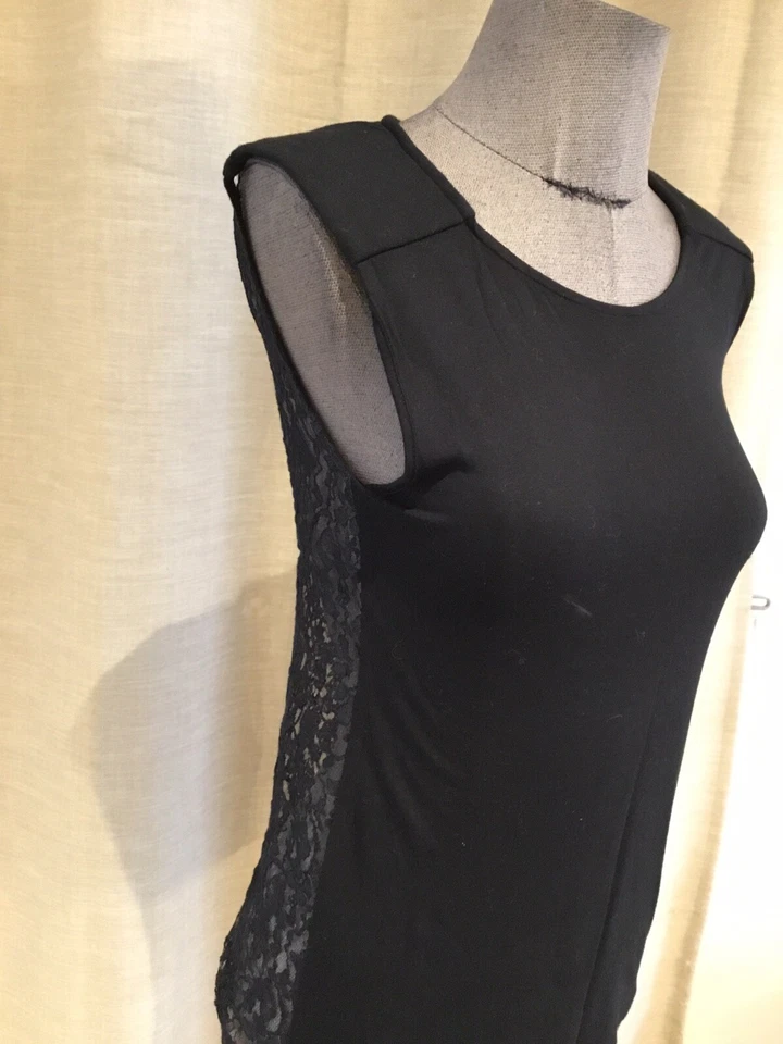 Tres beau haut noir dos dentelle Maje 36 tbe - Photo 1/4