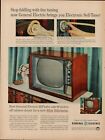 1957 General Electric TV Television Vintage Print Ad Home Appliance Tuning USA. photo