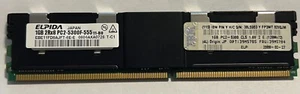 1GB ECC- ELPIDA EBE11FD8AJFT-6E-E 2RX8 PC2-5300F-555 with heat spreader - Picture 1 of 2