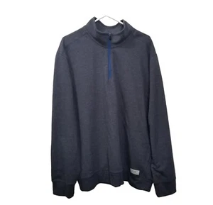 Eddie Bauer Herren 2XL blau 1/4 Zip Pullover Sweater Shirt Sweatshirt Fleece gefüttert - Bild 1 von 6