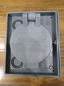 GENERAC POWER INLET BOX 6339 ~ 20 Amp 125/250V 60Hz 1 Phase  - Picture 1 of 3
