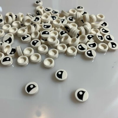 100 por lote NUEVO LEGO 'Eye' 1x1 Redondo "No. Azulejos planos 27" (19395/6099548) ojos Foto 1 de 3