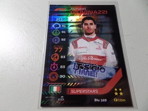2020 Topps F1 Turbo Attax Superstars Antonio Giovinazzi #169 Rookie RC - Picture 1 of 1