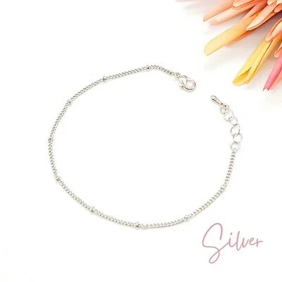 Brazalete minimalista fino cadena satélite - oro, plata, oro rosa Foto 1 de 4