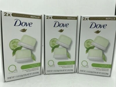 Dove Deodorant Refill Kit 6 Count Cucumber&Green Tea 1.13 oz /32g 0% Aluminum - Image 1 of 3