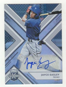 JAYCE EASLEY AUTOGRAPH 2018 PANINI ELITE EXTRA EDITION TEXAS RANGERS SIGNED - Bild 1 von 2