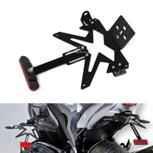 Universal Black Fender Eliminator Lisence Number Plate Holder For Kawasaki Ninja - Picture 1 of 11