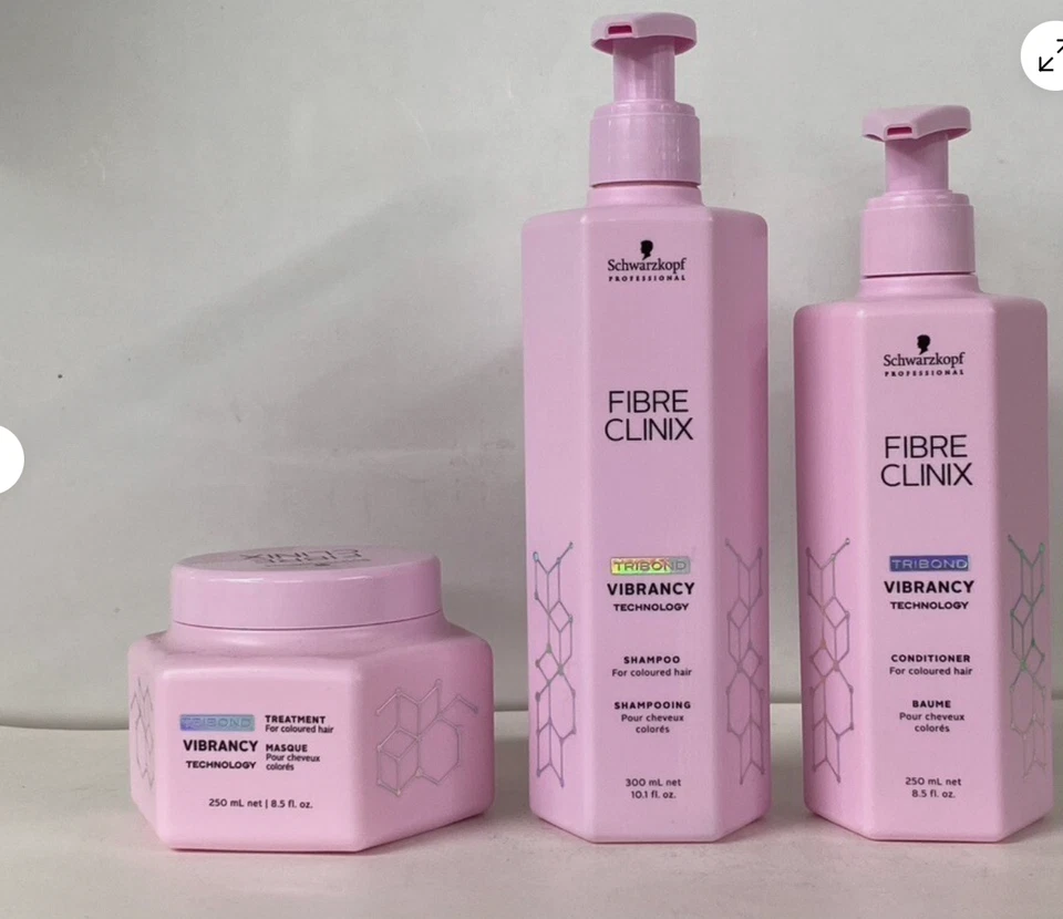 Champú, acondicionador y tratamiento vibrante Schwarzkopf Professional Fibre Clinix Foto 1 de 1