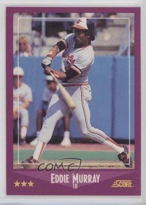 1988 Score Factory Set High Gloss Eddie Murray #18 HOF - Image 1 of 2