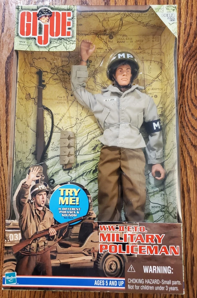 !De colección G.I. Joe Segunda Guerra Mundial E.T.O. Figura de acción parlante policía militar de 12 pulgadas. Foto 1 de 4