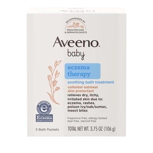 Aveeno Baby Ekzem Therapie beruhigende Badbehandlung zur Linderung von trockenem, juckendem - Bild 1 von 9