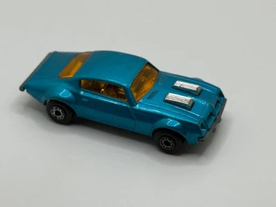 1975 MATCHBOX SUPERFAST NO.4 VINTAGE PONTIAC FIREBIRD LESNEY ENGLAND AQUA - Image 1 of 4