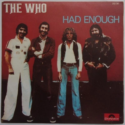 THE WHO "Had enough / Who are you" SP 7" France 1978 - Photo 1/4