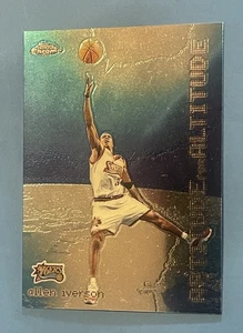 2001 Topps Chrome Aptitude for Altitude - Allen Iverson #AA5 (corner Ware trasero) - Imagen 1 de 3