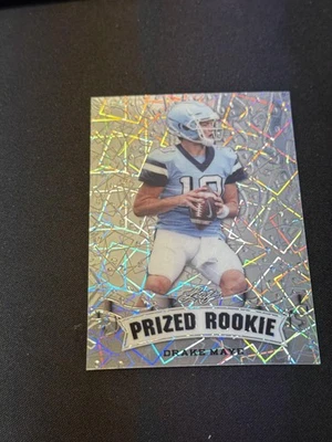 Drake Maye 2023 Leaf Prized Metal Rookie/25 RC Patriots Foto 1 de 2