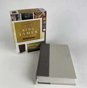 KJV The King James Study Bible Bonded Leather Brown Full-Color Nice Condition A9 - Picture 1 of 8