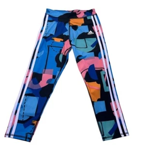 Adidas Kids Colorful Graphic Leggings size L/G 14 - Picture 1 of 7