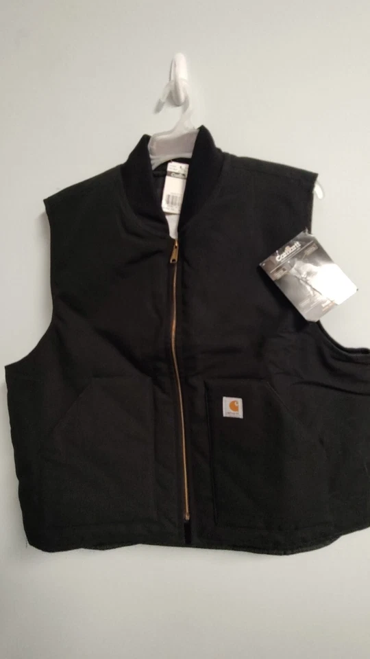 Carhartt Arctic Quilt Lined V01 Men's Sandstone Vest - Black, XL