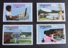 Vanuatu 1983 World Communications Year aircraft SG372/5 MNH UM unmounted mint