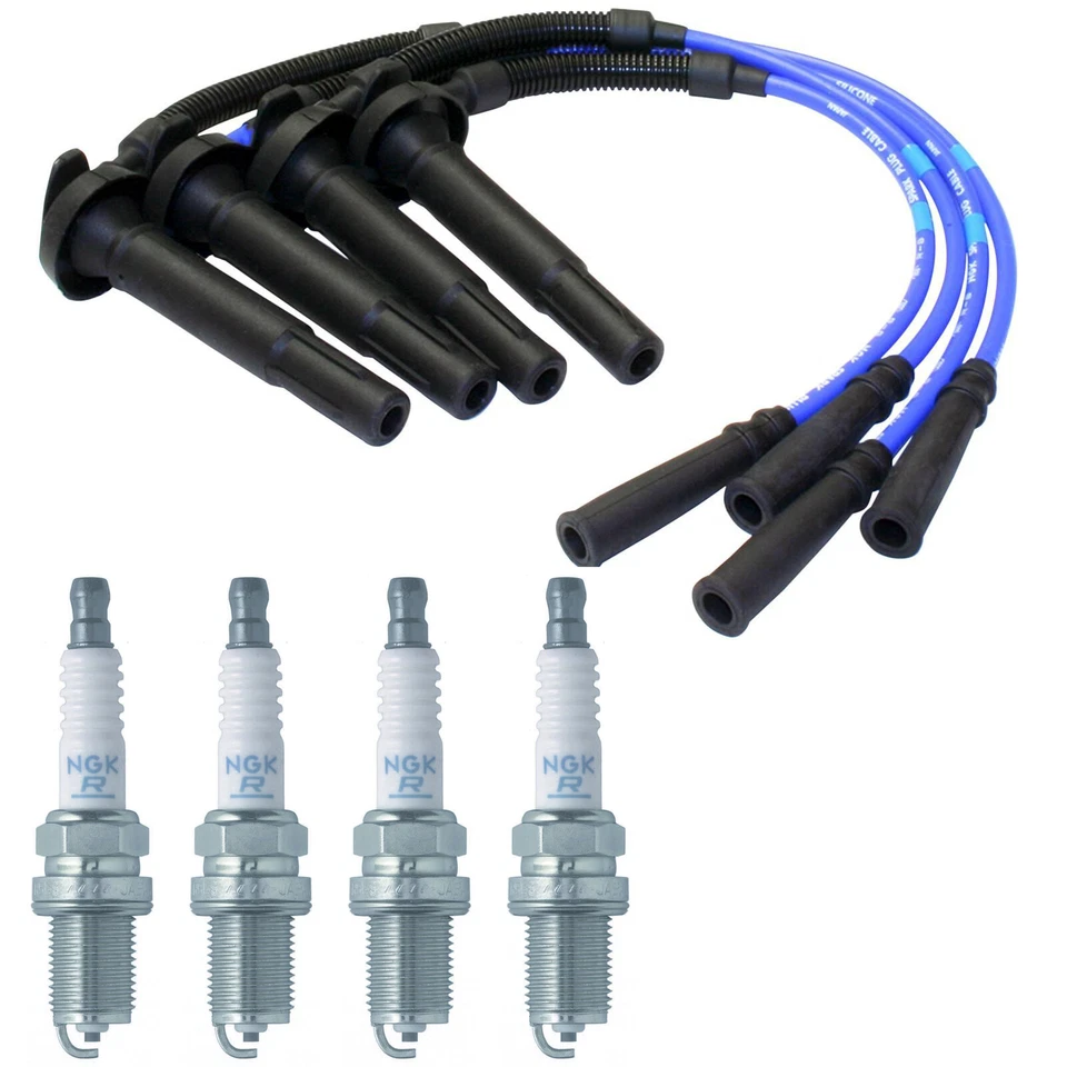 Kit de velas de ignição e fios NGK conjunto para Subaru Baja Forester Impreza Legacy Outback - Imagem 1 de 4