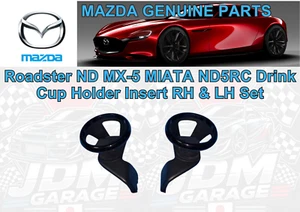 MAZDA Genuine Roadster ND MX-5 MIATA ND5RC Drink Cup Holder Insert RH & LH Set - Picture 1 of 5