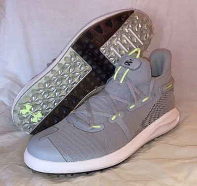 Under Armour Curry 6 Masters Golf SL Gris Zapatos Sin Tacos Hombres Talla 9.5 3022578-100 Foto 1 de 4