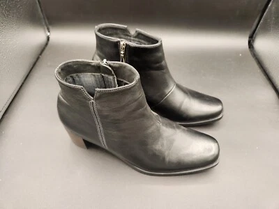 Sporto ~ Womens Black ~ Zip Up Boots ~ Size 7.5M ~ Faux Leather - Image 1 of 4