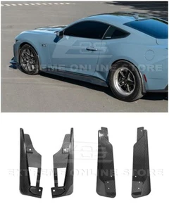 Protector contra salpicaduras guardabarros delantero y trasero de fibra de carbono para Ford Mustang 24-Up | - Imagen 1 de 21