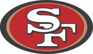 49ers Inspired Full Size Sides Only Football Helmet Decals - Picture 1 of 2
