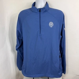 Adidas Windbreaker Men's Large ClimaProof Wind 1/4 Zip Pullover Lightweight - Picture 1 of 14