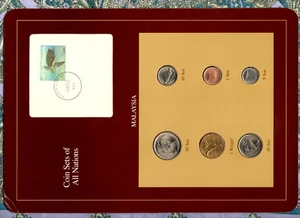 Coin Sets of All Nations Malaysia 1990 UNC 1 Ringgit 50,20,10,5,1 Sen Scarce - Picture 1 of 3