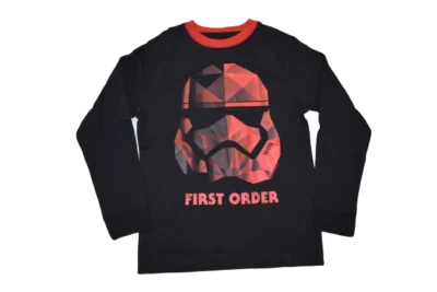 Star Wars Youth Boys First Order Stormtrooper Black Shirt New S (5-6), L (10-12) - Image 1 of 4