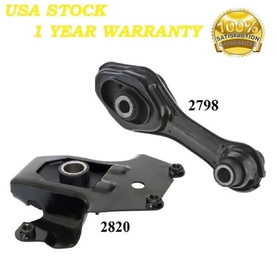2PCS MOTOR & TRANS MOUNT FIT 1995-2002 Chevrolet Cavalier, Pontiac Sunfire -Auto - Image 1 of 4