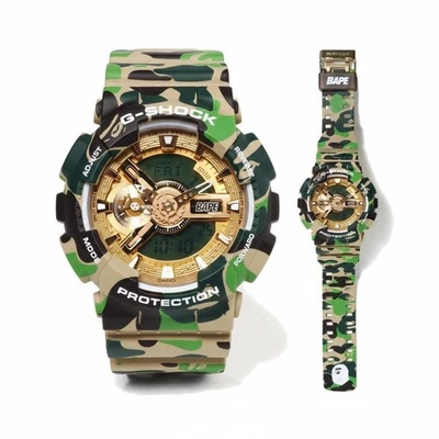 Reloj Digital Militar G-SHOCK GA-110 BAPE Camuflaje Verde Ejército Edición Limitada Raro Foto 1 de 4