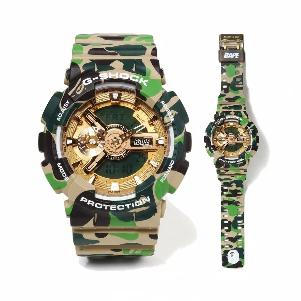 Reloj Digital Militar G-SHOCK GA-110 BAPE Camuflaje Verde Ejército Edición Limitada Raro Foto 1 de 4