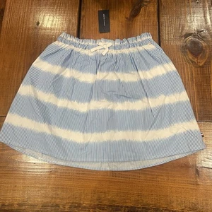 Tommy Hilfiger Skirt Girls Azure Pull On Sz XL 16 Blue & White NWT Elastic Waist - Picture 1 of 8