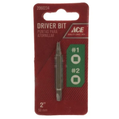 ACE Hardware 2060234 #1 Square SQ1 / #2 Square SQ2 Double Ended Driver Bit - Image 1 of 4