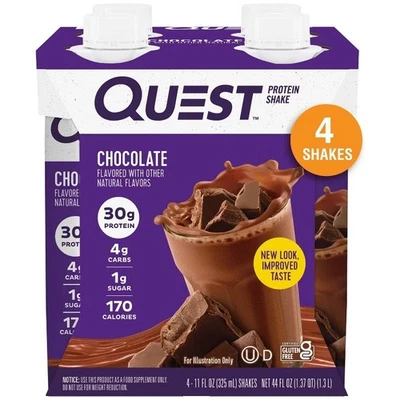 Quest Nutrition Ready To Drink Protein Shake - Chocolate - Image 1 of 4