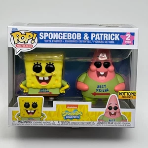 Funko Pop 2-Pack SPONGEBOB & PATRICK BEST FRIEND SHIRTS HT Exclusive Squarepants - Picture 1 of 8