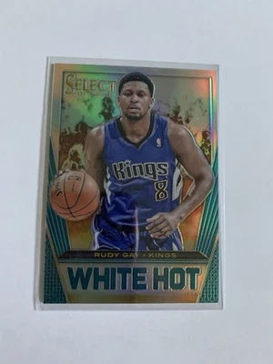 2013-14 Panini Select White Hot Silver Prizm/25 Rudy Gay #8 Sacramento Kings Foto 1 de 3