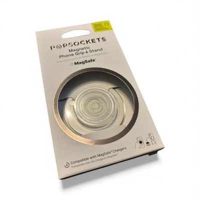 PopSockets Magnetic MagSafe Phone Grip & Stand for iPhone - Clear Round BNIB  - Image 1 of 4