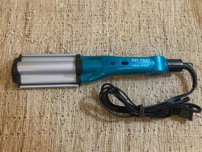 TIGI Bed Head Teal Wave Artist Crimper Ceramic Hair Tool Beach Waves Model BH305 - Imagem 1 de 4