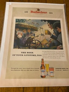 Vintage 1952 Budweiser Beer County Fair ad - Picture 1 of 1