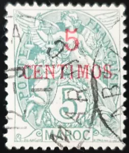 TIMBRE des COLONIES FRANÇAISES MAROC N°11 oblitéré CACHET à DATE - Imagen 1 de 2