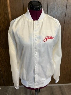 CHAQUETA DE SATÉN VINTAGE AÑOS 80 THE STATLERS, LOGO, SPORTSMASTER U.S.A. L, USADA Foto 1 de 4
