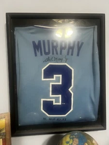 Framed Dale Murphy Autographed Jersey - Picture 1 of 1