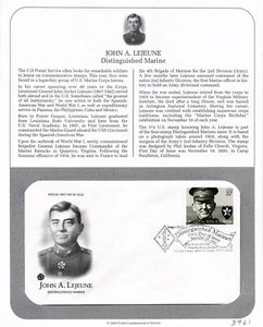 First Day Cover, Postal Commemorative Society 2005, John A. Lejeune, 3961 - Picture 1 of 2