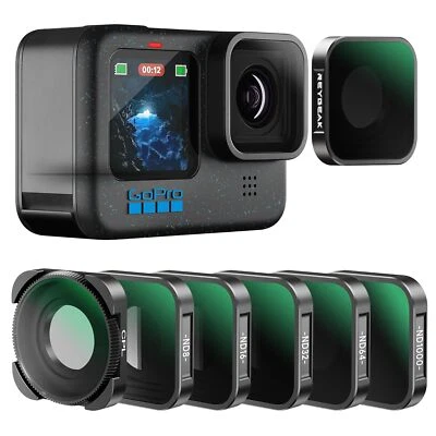 Lot de 6 filtres ND/CPL Compatible avec GoPro Hero 12 11 10 Black Hero 9 CPL/... - Image 1 of 4