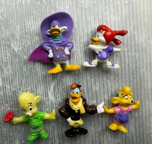 vintage Kelloggs DISNEY 1992  PVC FIGURE LOT/5 DARKWING DUCK Launchpad TALESPIN - Picture 1 of 9