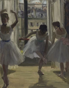 Edgar Degas Dancers In An Exercise Room Canvas Print 16 x 20 - Picture 1 of 4